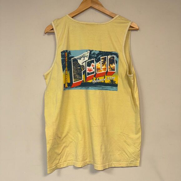 FIJI Islander Tank Top  Mens Medium Phi Gamma Delta Fraternity UD Delaware 2016 - Picture 1 of 7